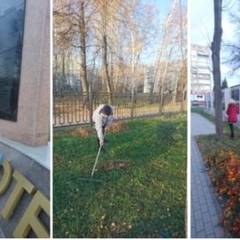Субботник на Мемориале Воинскому братству Субботник на Мемориале Воинскому братству