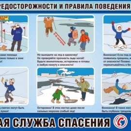 Правила поведения на воде(льду) в зимнее время Правила поведения на воде(льду) в зимнее время