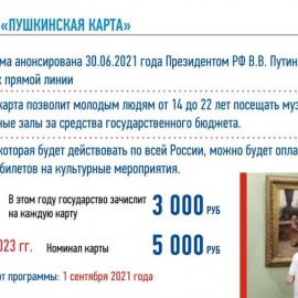 Программа «ПУШКИНСКАЯ КАРТА» Программа «ПУШКИНСКАЯ КАРТА»